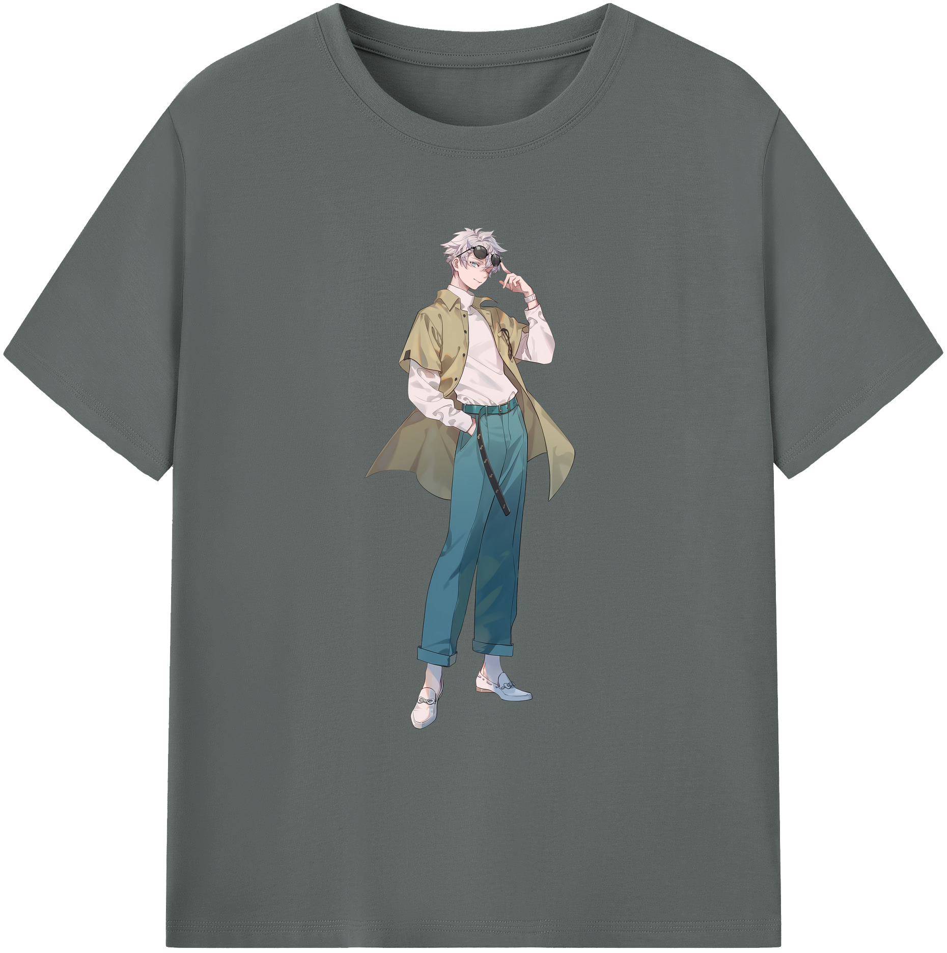 （画像用） 呪術廻戦 Jujutsu Kaisen 綿100％ メンズ半袖Tシャツ｜肌触りやわらか＆通気性